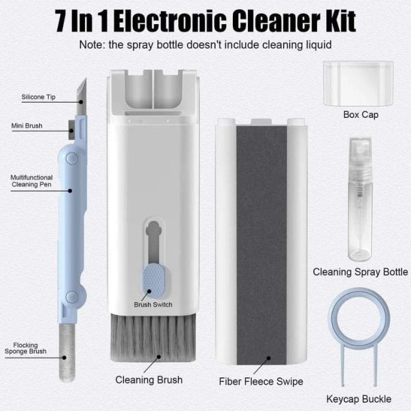 New Headset 7 In 1 Kit Scalable Keyboard Cleaner